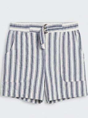 &merci Cotton Striped Shorts M Preppy Coastal Kennedy Summer 90s Minimalist